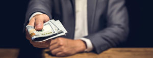 businessman man dollar money lending p2p