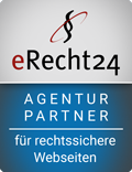 eRecht24 Siegel "Agentur Partner - für rechtssichere Webseiten"